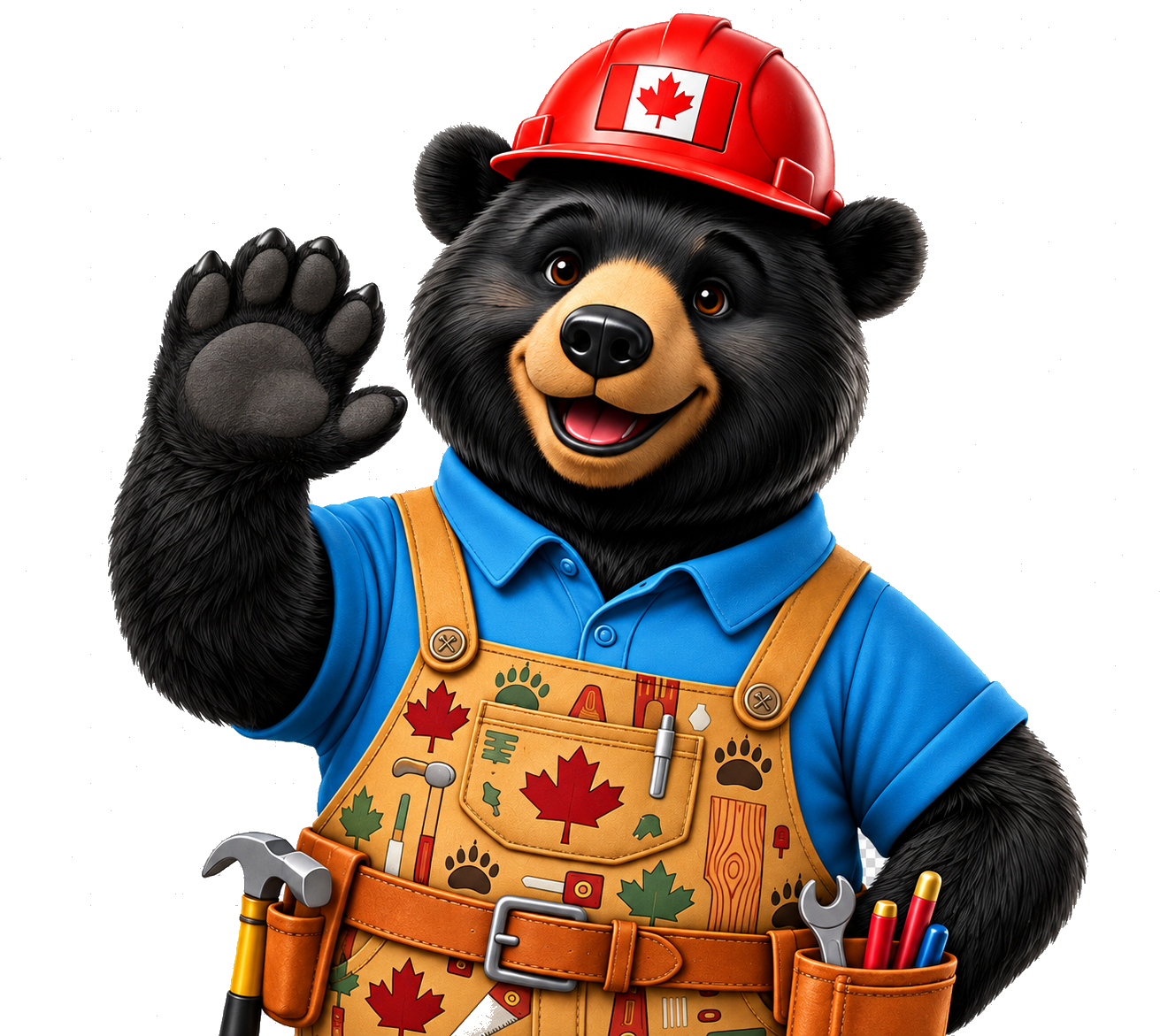 Little Builders bear waving